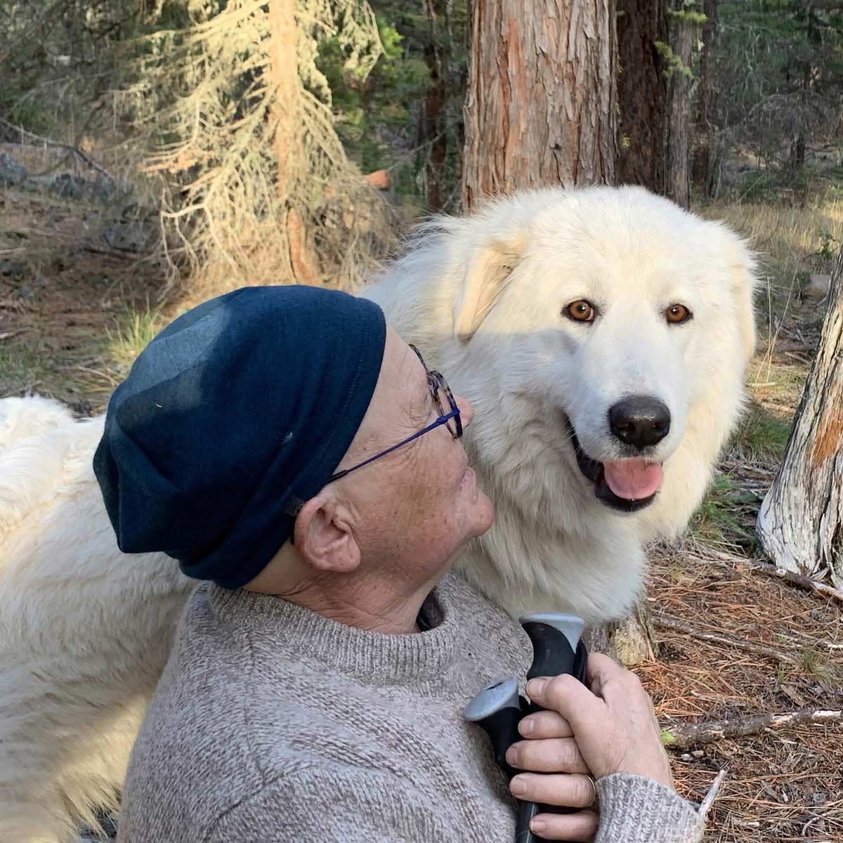 ranch guardian dog Luna with Lanita Witt