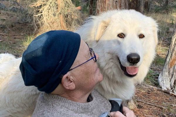 ranch guardian dog Luna with Lanita Witt