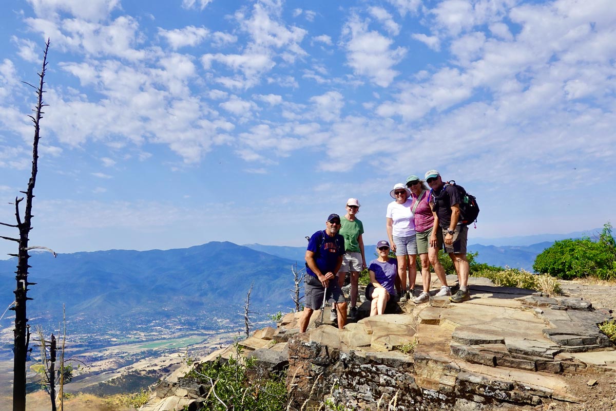 hiking Grizzly Peak with view to Ashland