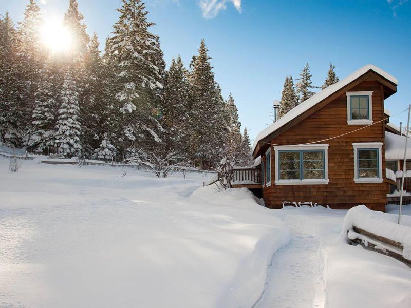Farmhouse Studio in winter snow