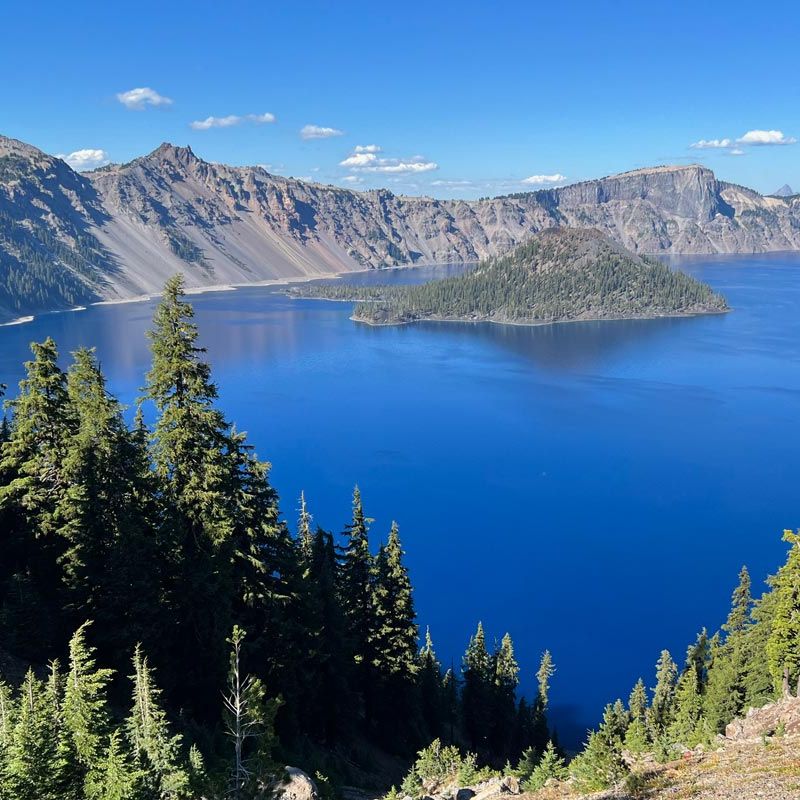 Crater Lake in October by Robin Gotfrid
