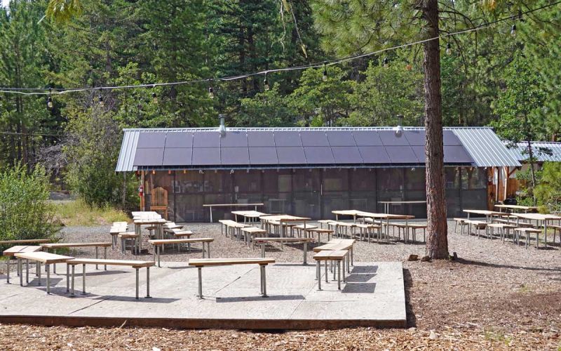 Cookhouse, Outdoor Dining, Wood Stage