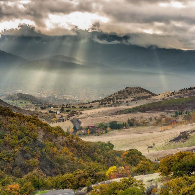 View down to Ashland from up on Dead Indian Memorial Highway photo by Dave Baldwin